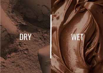 مقایسه حالت تر و خشک پودر کاکائو قلیایی بنسدورپ DP10-12