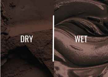 مقایسه حالت تر و خشک Bensdorp