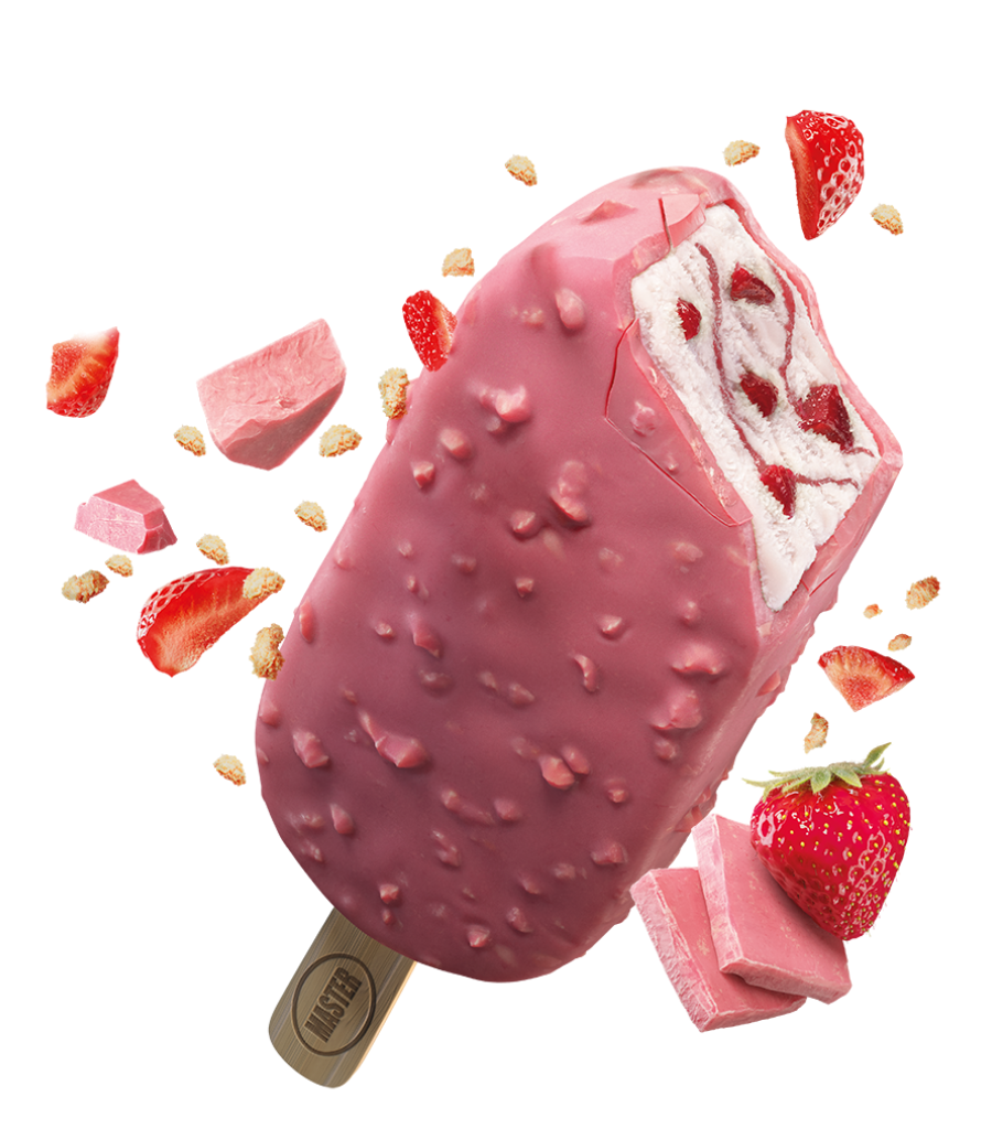 بستنی با طعم شکلات روبی